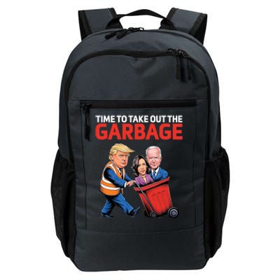 Time To Take Out The Garbage Funny Trump Anti Harris Biden Daily Commute Backpack