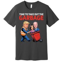 Time To Take Out The Garbage Funny Trump Anti Harris Biden Premium T-Shirt