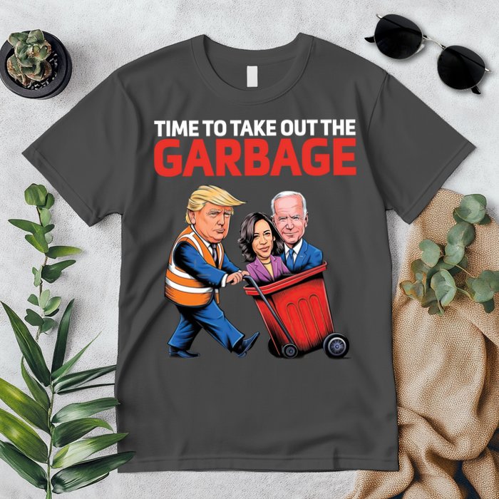 Time To Take Out The Garbage Funny Trump Anti Harris Biden Premium T-Shirt