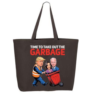 Time To Take Out The Garbage Funny Trump Anti Harris Biden 25L Jumbo Tote