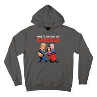 Time To Take Out The Garbage Funny Trump Anti Harris Biden Tall Hoodie