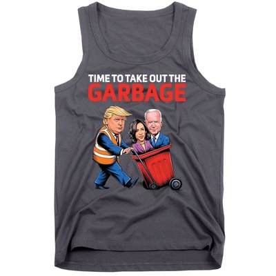 Time To Take Out The Garbage Funny Trump Anti Harris Biden Tank Top