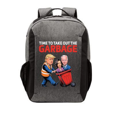 Time To Take Out The Garbage Funny Trump Anti Harris Biden Vector Backpack