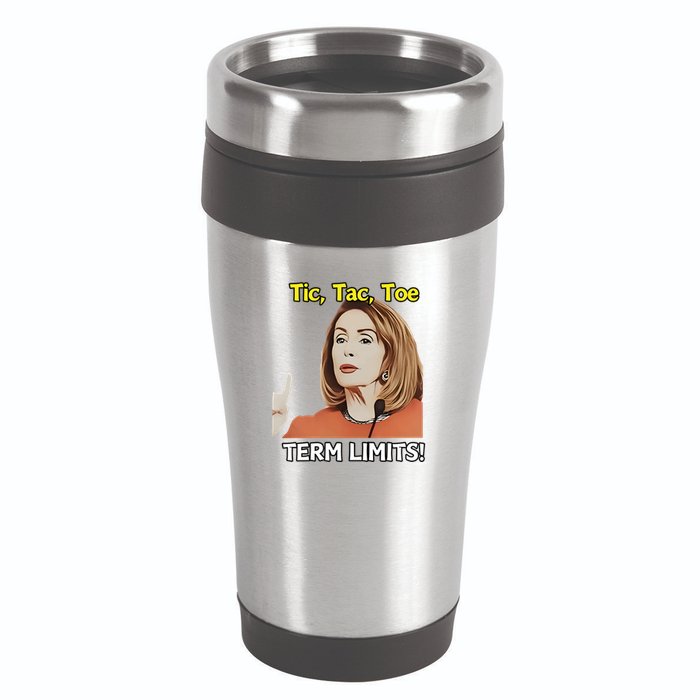 Tic Tac Toe Term Limits Heavyweight 16oz Travel Tumbler