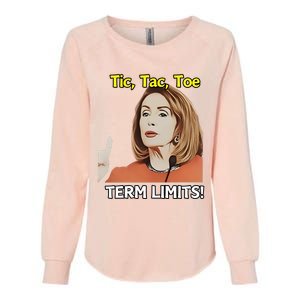 Tic Tac Toe Term Limits Heavyweight Womens California Wash Sweatshirt