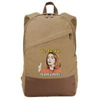 Tic Tac Toe Term Limits Heavyweight Cotton Canvas Backpack