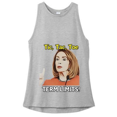 Tic Tac Toe Term Limits Heavyweight Ladies PosiCharge Tri-Blend Wicking Tank