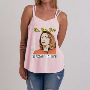 Tic Tac Toe Term Limits Heavyweight Women's Strappy Tank