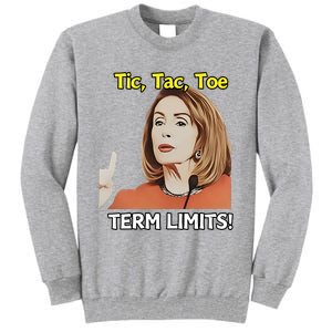 Tic Tac Toe Term Limits Heavyweight Tall Sweatshirt