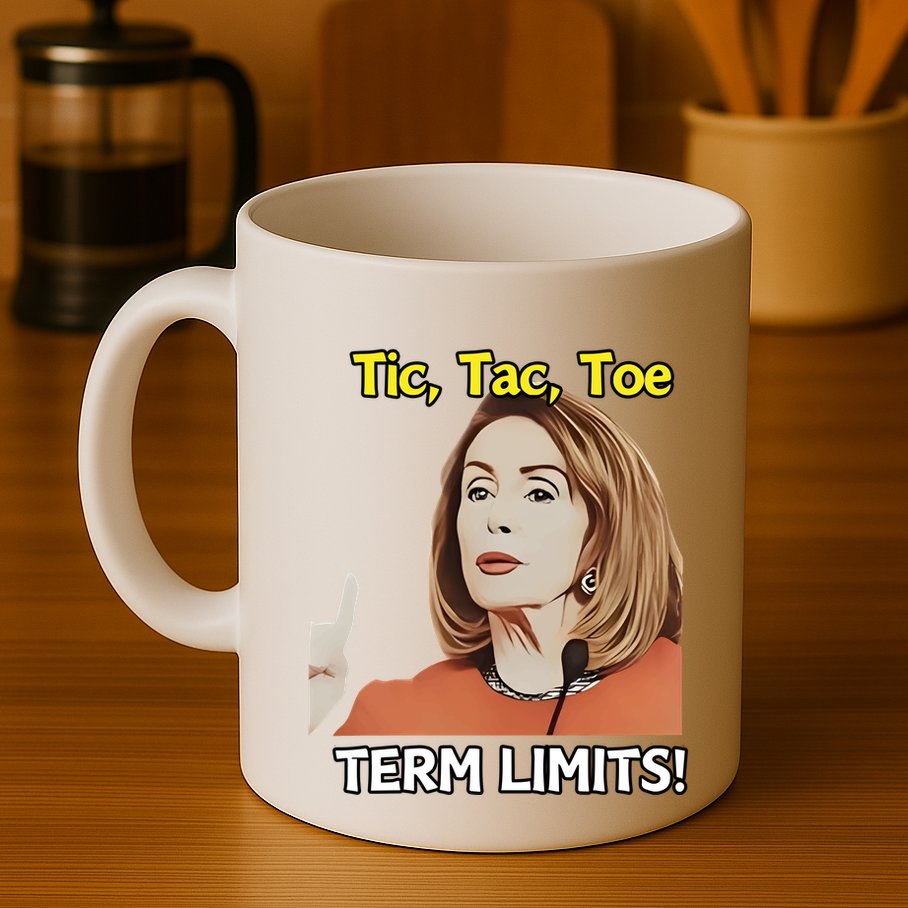 Tic Tac Toe Term Limits Heavyweight Mug