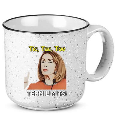 Tic Tac Toe Term Limits Heavyweight 15oz Campfire Ceramic Mug