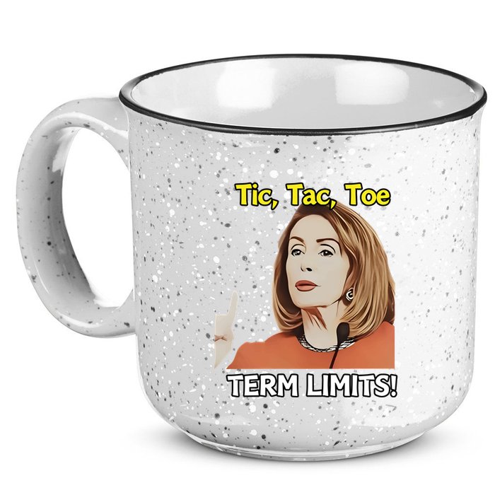Tic Tac Toe Term Limits Heavyweight 15oz Campfire Ceramic Mug