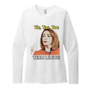 Tic Tac Toe Term Limits Heavyweight Womens CVC Long Sleeve Shirt