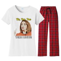 Tic Tac Toe Term Limits Heavyweight Women's Flannel Pajama Set