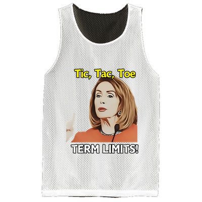 Tic Tac Toe Term Limits Heavyweight Mesh Reversible Basketball Jersey Tank
