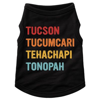 Tucson Tucumcari Tehachapi Tonopah Retro Americana Travel Doggie Tank