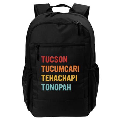 Tucson Tucumcari Tehachapi Tonopah Retro Americana Travel Backpack