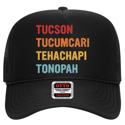 Tucson Tucumcari Tehachapi Tonopah Retro Americana Travel Hat
