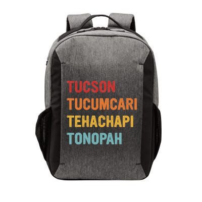 Tucson Tucumcari Tehachapi Tonopah Retro Americana Travel Vector Backpack