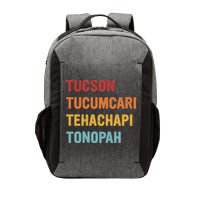 Tucson Tucumcari Tehachapi Tonopah Retro Americana Travel Vector Backpack
