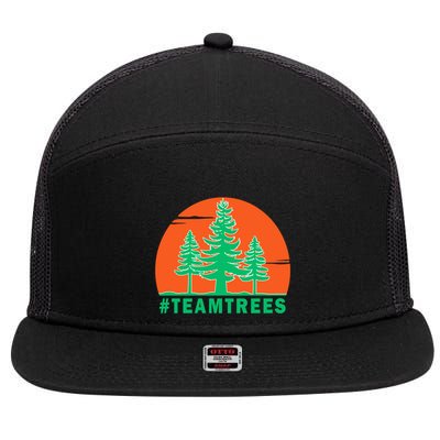 Team Trees #Teamtrees 2020 Plant Twenty Million Trees Gift 7 Panel Mesh Trucker Snapback Hat