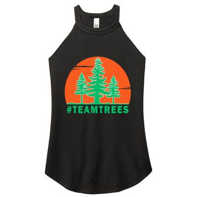 Team Trees #Teamtrees 2020 Plant Twenty Million Trees Gift Women's Perfect Tri Rocker Tank