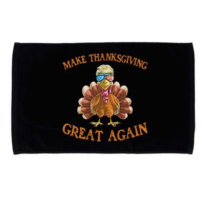 Thanksgiving Turkey Trump Make Thanksgiving Great Again Microfiber Hand Towel