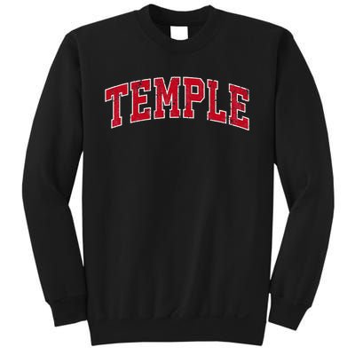 Temple Texas TX Vintage Sports Design Red Design Sweatshirt