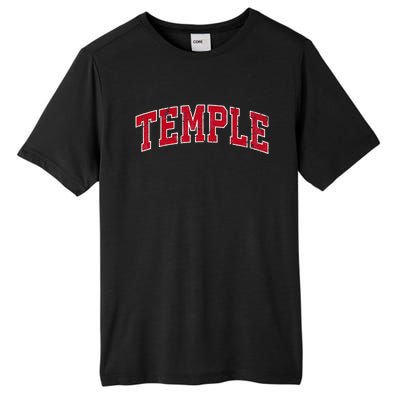 Temple Texas TX Vintage Sports Design Red Design Tall Fusion ChromaSoft Performance T-Shirt