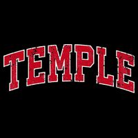 Temple Texas TX Vintage Sports Design Red Design Bucket Hat
