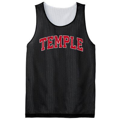 Temple Texas TX Vintage Sports Design Red Design Mesh Reversible Basketball Jersey Tank