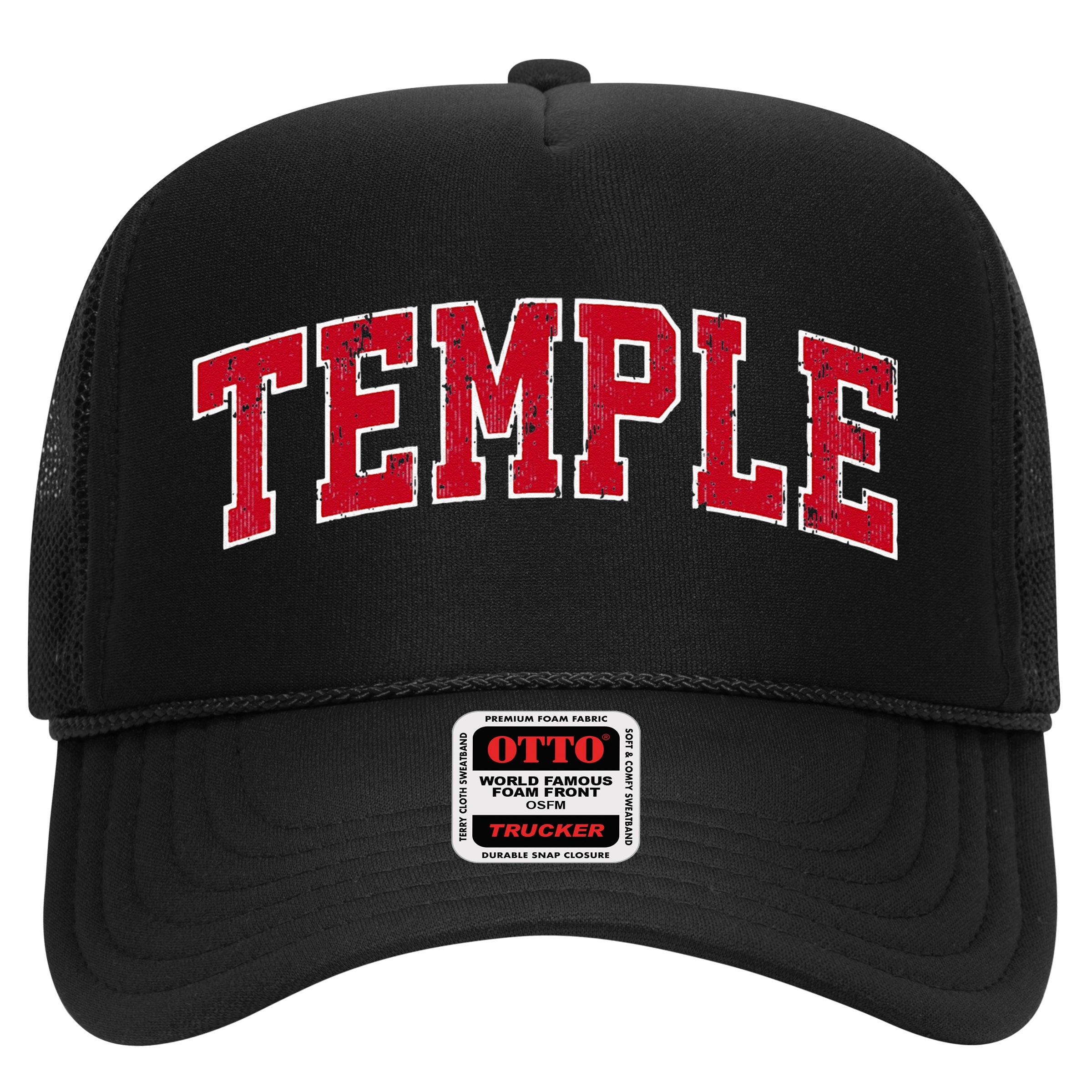 Temple Texas TX Vintage Sports Design Red Design Hat