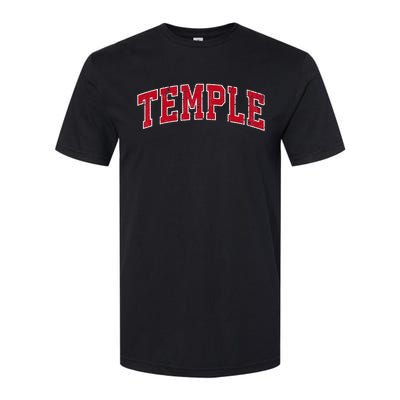 Temple Texas TX Vintage Sports Design Red Design Softstyle® CVC T-Shirt