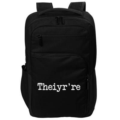 Theiyr&X27;Re Their There They&X27;Re Grammer Typo Impact Tech Backpack