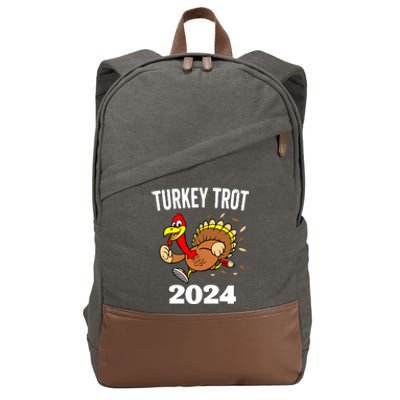 Thanksgiving Turkey Trot 2024 Cotton Canvas Backpack