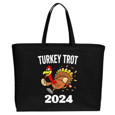 Thanksgiving Turkey Trot 2024 Cotton Canvas Jumbo Tote