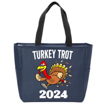 Thanksgiving Turkey Trot 2024 Zip Tote Bag