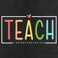 Teach Them To Be Kind Garment-Dyed Fleece Hoodie