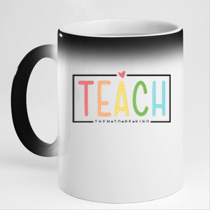 Teach Them To Be Kind 11oz Black Color Changing Mug