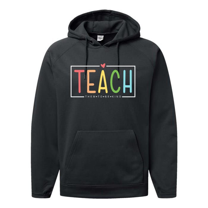 Teach Them To Be Kind Performance Fleece Hoodie