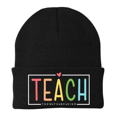 Teach Them To Be Kind Knit Cap Winter Beanie
