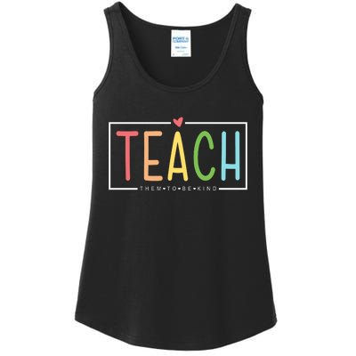 Teach Them To Be Kind Ladies Essential Tank