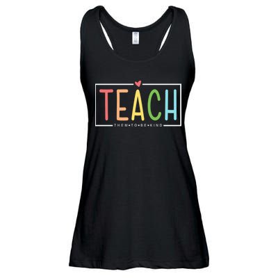 Teach Them To Be Kind Ladies Essential Flowy Tank