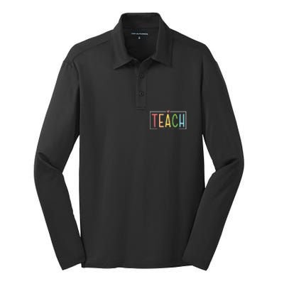 Teach Them To Be Kind Silk Touch Performance Long Sleeve Polo