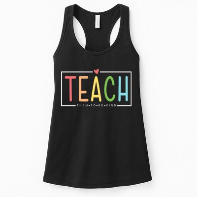 Teach Them To Be Kind Womens Tank Top