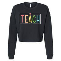 Teach Them To Be Kind Cropped Pullover Crew