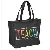 Teach Them To Be Kind Zip Tote Bag