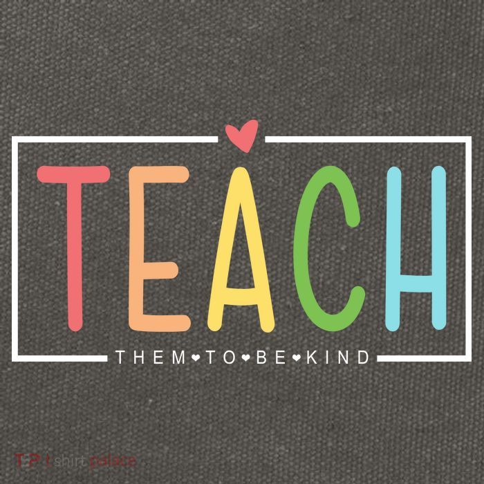 Teach Them To Be Kind Cotton Canvas Backpack