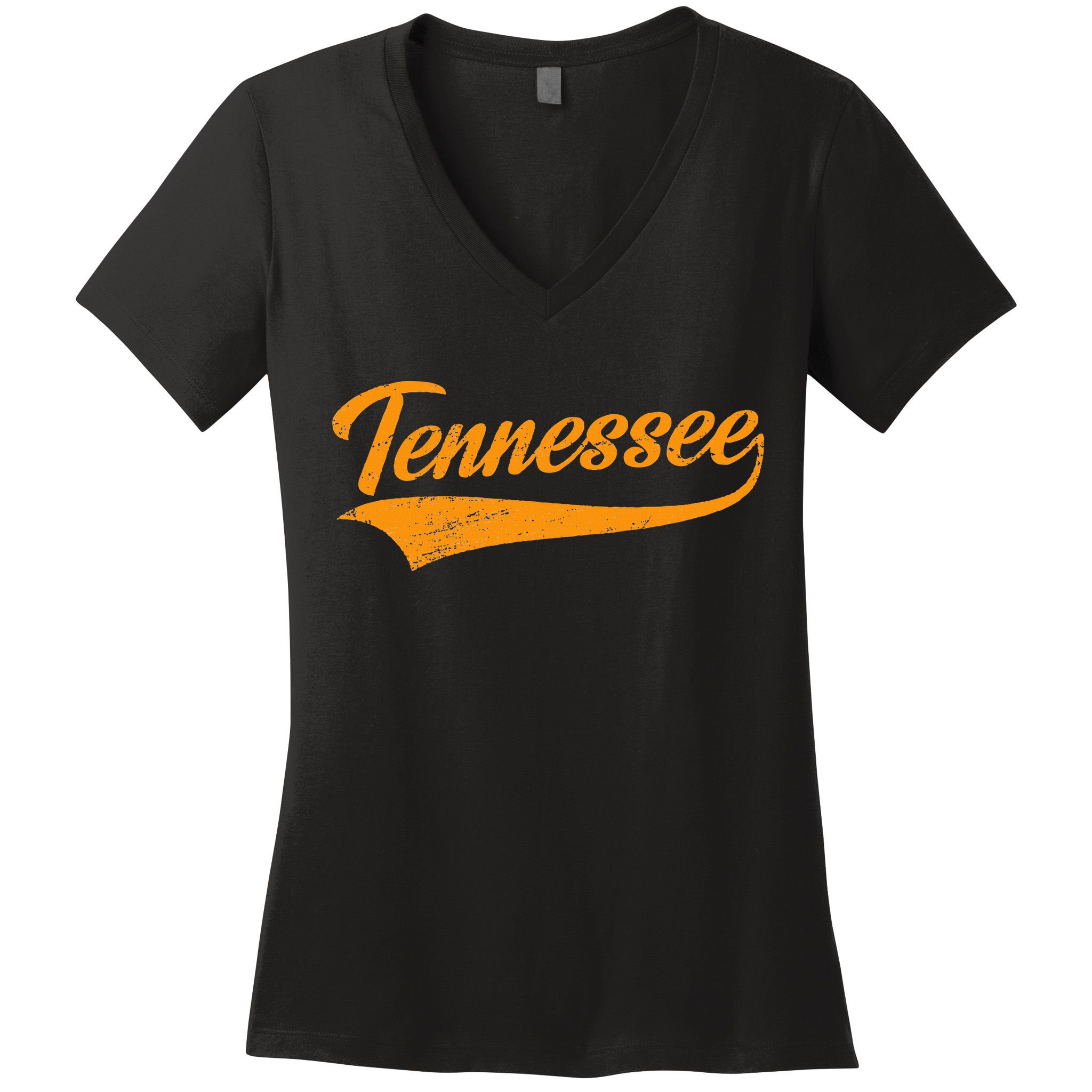 Tennessee Tn Throwback Distressed Women's V-Neck T-Shirt