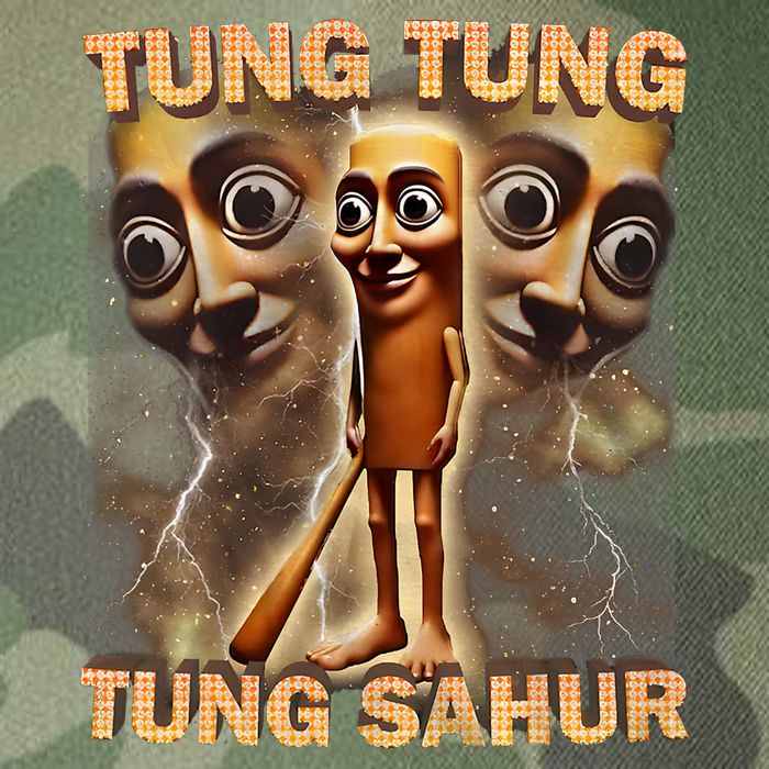 Tung Tung Tung Sahur Funny Meme Brainrot Humor Gen Z Legacy Tie Dye Trucker Hat
